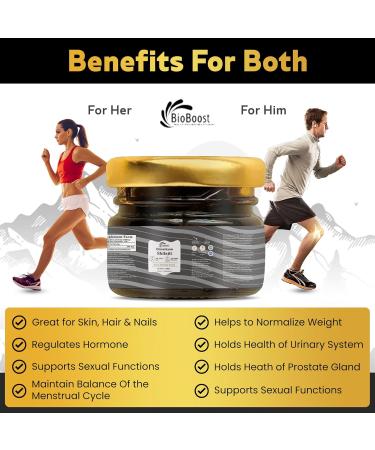 BioBoost Himalayan Shilajit Resin for Men & Women - 75% fulvic Acid 60g | Shilajit Resin | Boost Energy Stamina & Immune Support | Rich in Fulvic Acid & 85+ Trace Minerals - Buy Online on GoSupps.com
