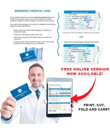 Sport Medical Alert Bracelet | Free Personalized Engraving | Emergency Medical Card Included - Buy Online on GoSupps.com