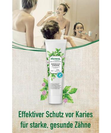 Alkmene Caries Protection Toothpaste - Vegan Organic Watermint 6-Fold Protection 6x100ml No Silicones Parabens SLS - International Shipping - Buy Online on GoSupps.com