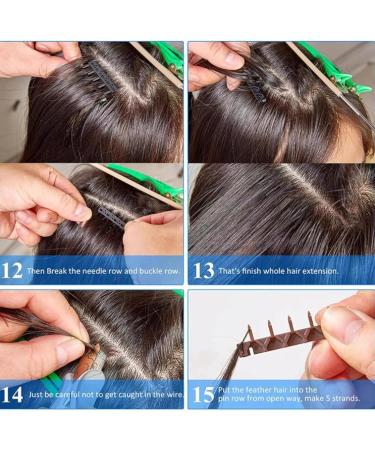 6D Hidden Hair Extensions 5-Pin Hair Extension Gun for Salons 30min Quick-operated Non-marking Hair Extension Tool with Remover Tool Fast Installation and Removal - Buy Online on GoSupps.com