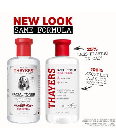 Thayers Rose Petal Witch Hazel Facial Toner with Aloe Vera - 12 Fl Oz (Pack of 1) - Buy Online on GoSupps.com