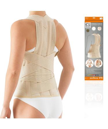 Neo G Dorsolumbar Support Brace - Back Support For Early Kyphosis, Rounded Shoulders, Posture Correction, Muscular Aches, Lumbar Support - Fully Adjustable - Class 1 Medical Device - X-Large - Tan X-Large: 39.4 - 45.3 In /