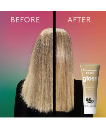 Josh Wood Hair Gloss (Champagne Blonde) - Semi-permanent gloss adds warm and golden tones refreshes and conditions hair colour - Lasts up to 6 washes - 100% Vegan - Cream (100ml X 2) Champagne Blonde (Pack of 2) - Buy Online on GoSupps.com