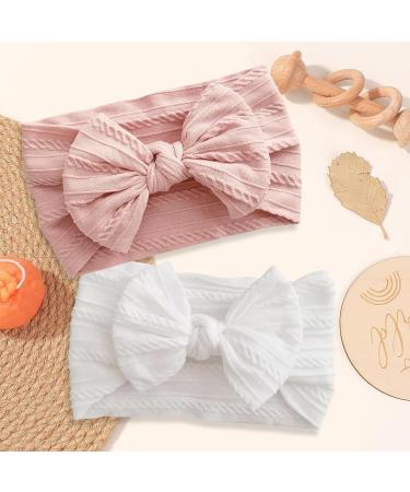 2-Piece Baby Headband Set | Newborn Toddler Hair Bands | Elastic Hair Jewelry & Photo Accessories - Buy Online on GoSupps.com