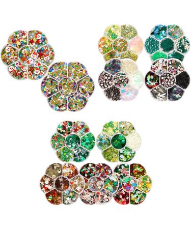 Christmas Nail Cute 3D Santa Claus Snowflake Elk Nail Glitter Christmas Nail Decals Small Christmas Nail Art Stickers Style 2 Beauty Supplies - Buy Online on GoSupps.com