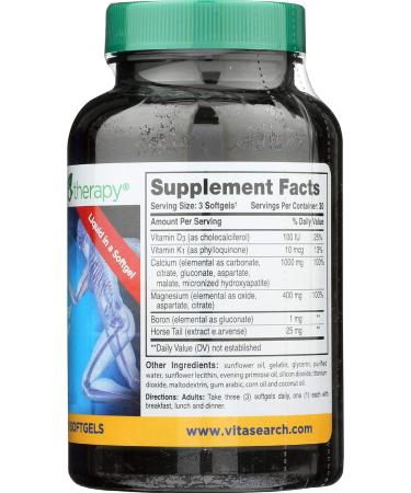 Phyto-Therapy Liquid Calcium 1000 mg - 90 Count | High Potency Supplement - Buy Online on GoSupps.com