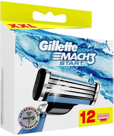 Gillette Mach3 Start Razor Blade Refills for Men Pack of 12 DuraComfort Blades Comfortable and Accurate Shave - Buy Online on GoSupps.com