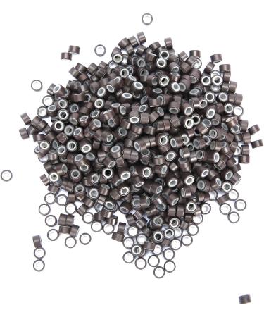 Lined Micro Beads High quality Silicone Hair Extension Links Hair Braid Beads for Beauty Salons Highlight Hair Extension Hair Extension Hair Salons 3#dark brown - Buy Online on GoSupps.com
