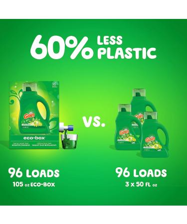 Gain Eco-Box Ultra Concentrated HE Laundry Detergent, Original Scent - 96 Loads - Buy Online on GoSupps.com