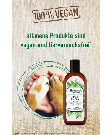 Alkmene Hair Balm with Organic Nettle - Vegan Hair Care for Sensitive Scalp & Fine Hair | Provitamin B5 | 6-Pack (6x250ml) | No Silicone Parabens Mineral Oil SLS & SLES - Buy Online on GoSupps.com