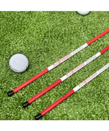 Shaun Webb PGA Golf Alignment Sticks (Pack of 3) - Improve Your Swing and Accuracy with Confidence | Golf Training Sticks for Men - Buy Online on GoSupps.com