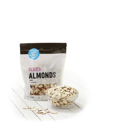 Amazon Brand - Happy Belly Sliced Almonds 12 Ounce (Pack of 1) - Buy Online on GoSupps.com
