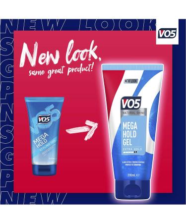 Vo5 Mega Hold 24 hour control Styling Gel for controlled natural hairstyles 200 ml Pack of 3 200 ml (Pack of 3) - Buy Online on GoSupps.com