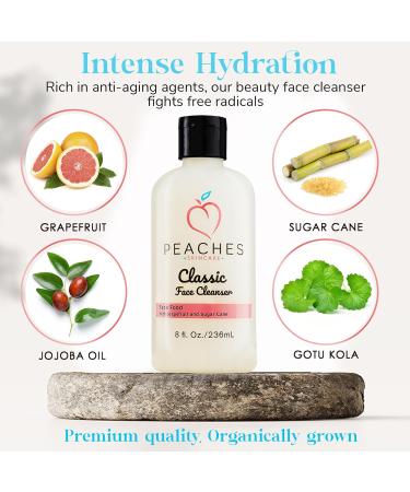 Buy Hydrating Face Cleanser 8 oz | Vegan Exfoliating Cleanser for All Skin Types with Grape Fruit & Gotu Kola International Shipping Available - Buy Online on GoSupps.com