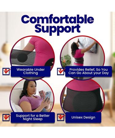 Hernia Belt for Men and Women - Abdominal Support Binder for Umbilical and Inguinal Hernias - L/XL (37 to 51) - Buy Online on GoSupps.com