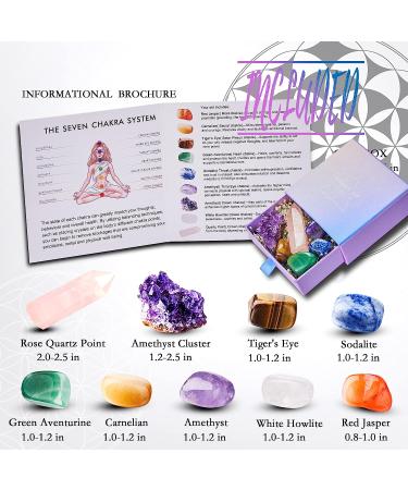 Beginner's Chakra Crystal Healing Set - 9 Gemstones for Energy Balance and Well-being - Buy Online on GoSupps.com