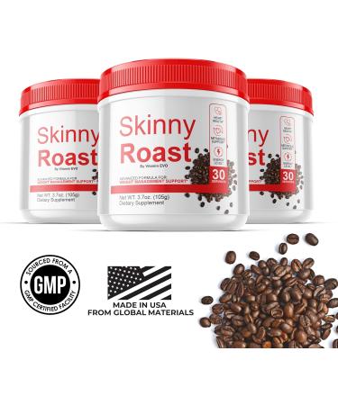 (2 PACK) Skinny Roast - Skinny Roast Powder Official SkinnyRoast Powder Premium Formula SkinnyRoast Organic Powder Skinny Roast Support Healthy Lifestyle - Natural Formula Reviews - 2 Month Supply - Buy Online on GoSupps.com