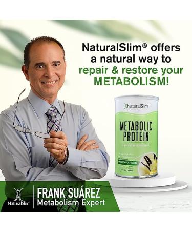NaturalSlim Metabolic Whey Protein Powder Vanilla | Low Carb Meal Replacement Shake with Vitamins, Minerals & Amino Acid | Great Taste and Filling | 10 Servings, 17.6oz - Buy Online on GoSupps.com