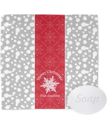 YouCustomizeIt Personalized Snowflakes Washcloth