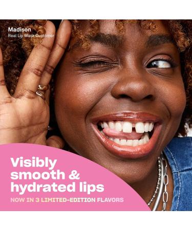 BABE ORIGINAL Lip Mask Minis Trio, Set of 3, Overnight Lip Mask for Dry Lips | Frosted Vanilla, Sweet Mint & Sugar Plum Scented | Vitamin E, Roship Oil & Hyaluronic Acid for Smoother, Moisturized Lips - Buy Online on GoSupps.com