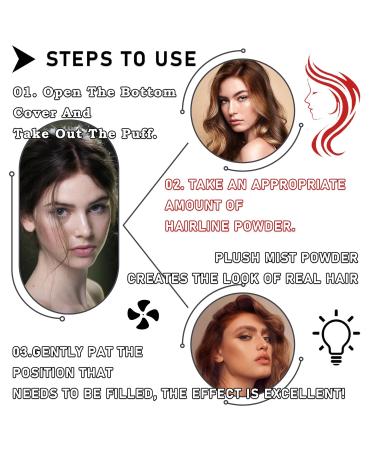 Instant Hairline Powder for Men & Women - Root Touch Up & Gray Hair Coverage in Dark Brown Light Brown & Black - Buy Online on GoSupps.com