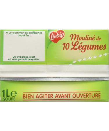 Liebig Pur Soup' Moulin of 10 Assorted Vegetables 1 L Brick - Pack of 4 - Buy Online on GoSupps.com