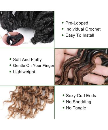 Karida 6 Packs 24 Curly Faux Locs Crochet Hair - Deep Wave Synthetic Braids (OM1B3027#) - Buy Online on GoSupps.com