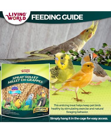 Living World Spray Millet 17.6 Oz - Nutritious Treat for Birds - Buy Online on GoSupps.com