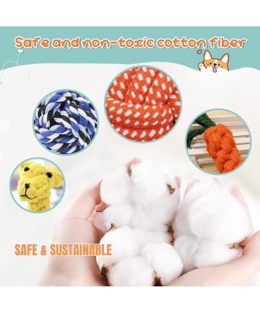 BoxaWay Large Tough Chew Toys for Aggressive Chewers Small & Large Breed Heavy Duty Dental Rope Toys Kit for Medium Dogs Knotted Indestructible Cotton Puppy Teething Chew Tug Toy Set of 11 11 Piece - Buy Online on GoSupps.com