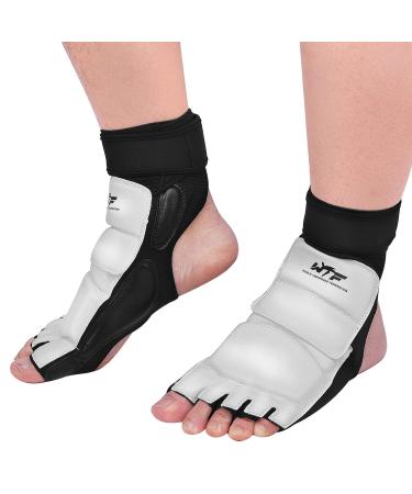 Taekwondo Foot Protector Gear, Ankle Brace Support Pad Feet Guard for MMA UFC Martial Arts Fight Training Sparring Kung Fu Kickboxing,Tae Kwon Do Feet Protective TKD Foot Gear for Men Women Kids X-Large