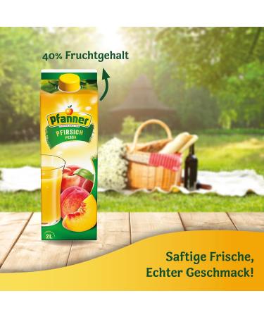Buy Pfanner Peach Nectar 2L - 40% Fruit Content | Premium Peach Drink - International Shipping - Buy Online on GoSupps.com