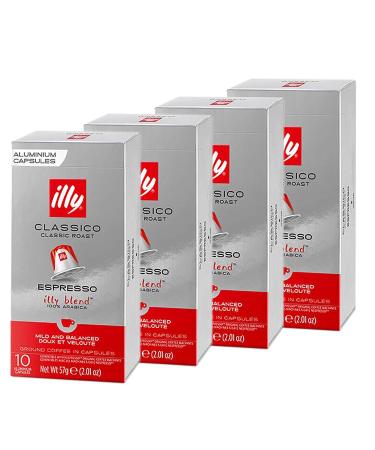 Illy Classico Espresso Nespresso Compatible 10 Capsules - 4 Units