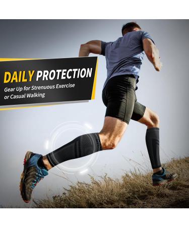 Buy Cambivo Compression Stockings for Men - Footless Calf Support for Shin Pain & Varicose Veins - Comfortable Sports Socks (XXL) - Buy Online on GoSupps.com