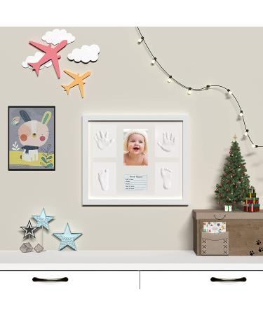 Personalized Baby Handprint Footprint Keepsake Kit | Clay Hand & Foot Print Gift for Newborn Boy Girl | Baby Photo Frame Kit | Registry Keepsake Gift 12.8X11 - Buy Online on GoSupps.com