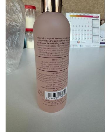 ROSE POWER ESSENCE - 100% Natural Hydration Booster with Rosa Damask & Hyaluronic Acid - Chemical-Free - 100 ml / 3.38 fl oz - Buy Online on GoSupps.com