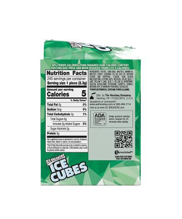 Ice Breakers Ice Cubes Spearmint Sugar-Free Gum with Xylitol - 40 Piece Container (Pack of 6) - Buy Online on GoSupps.com