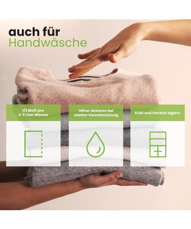 BiOHY Detergent Sheets (6 x 60 Pieces) | Sustainable Travel Detergent | Multi-Use & Without Plastic | Biodegradable Washing Paper | Water-Soluble Detergent Strips for Washing Machines (Wasch Bl tter) 360 count (Pack of 1) - Buy Online on GoSupps.com