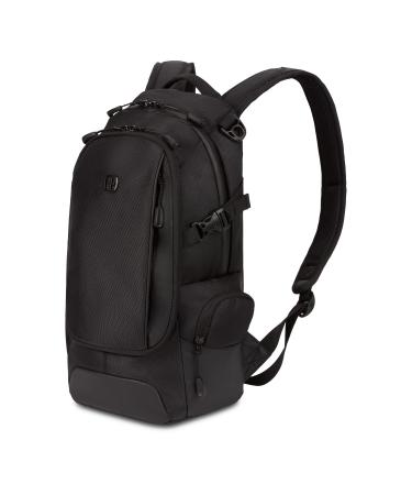 SwissGear 3598 Backpack Narrow Daypack, Black Ballistic, 18-Inch 18-Inch Black Ballistic