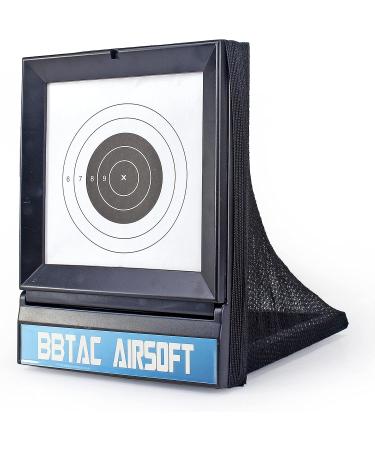 BBTac Airsoft Target with Trap Net Catcher Stand and Paper Target - Gun Training Shooting for BB Pellets - Indoor/Outdoor - Buy Online on GoSupps.com