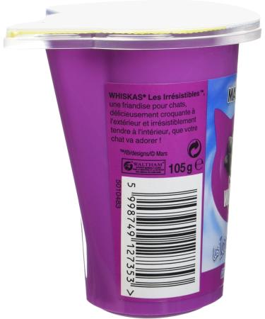 WHISKAS Les Irr sistibles Friandises au Saumon pour Chat - 105 g (Pack de 10) - Friandises Savoureuses pour Chats - Livraison Internationale - Buy Online on GoSupps.com