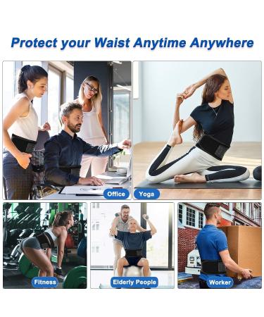 Back Brace for Women & Men - Immediate Pain Relief, Breathable Lumbar Support Belt - Adjustable Waist Trimmer for Heavy Lifting, Sciatica, Herniated Disc - Size M - Buy Online on GoSupps.com