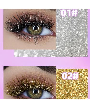 2pcs Mascara Diamonds Mascara Waterproof Non-Smudge Allongeant et Volumisant Yeux tincelants 2pcs*3.2g Argent + Or eye cream - Buy Online on GoSupps.com