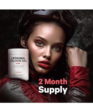 Codeage Liposomal Calcium AKG Supplement - Calcium Alpha-Ketoglutarate - 2-Month Supply - Liposomal Delivery - 1 Capsule Per Serving - Non-GMO Gluten-Free - 60 Capsules - Buy Online on GoSupps.com