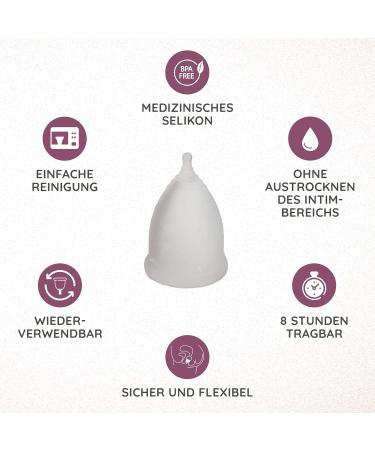 Mylily Menstrual Cup | 100% Medical Silicone | Sustainable & Cost-Saving | BPA & Latex Free | Reusable | 5 Sizes Available - Buy Online on GoSupps.com
