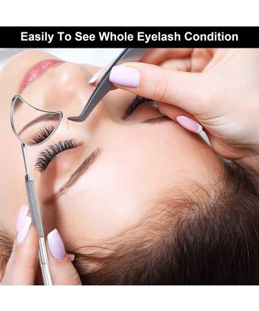 XXL Lashes Ergonomic Half-Moon Eyelash Mirror - Stainless Steel 16.5 cm for Perfect Eyelash Extensions & Applications | Essential Eyelash Accessories - Buy Online on GoSupps.com
