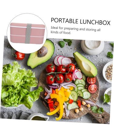 Alipis 1 Set Double Layer and Double Layer Lunchbox School Picnic Container Child Crisper Refrigerator 3WK736MJA6VGSS35GT16QB9P Pink 15.5X8.5CM - Buy Online on GoSupps.com