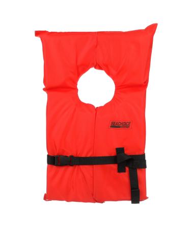 Seachoice Life Vest, Type II Personal Flotation Device - USCG Approved - Multiple Sizes and Colors Orange Adult