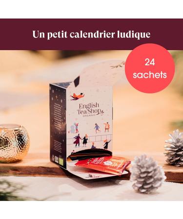 English Tea Shop - Small advent calendar for organic teas and infusions blue - 24 tea bags and infusions organic and fair trade - Buy Online on GoSupps.com