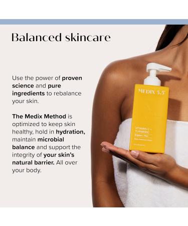 Medix 5.5 Brightening Vitamin C Cream + Coconut Oil Moisturizer Skin Care Set | Body Cream & Face Lotion Bundle | Firming Body Lotion Set For Women Crepey Skin Treatment Wrinkles Cellulite 2PC - Buy Online on GoSupps.com