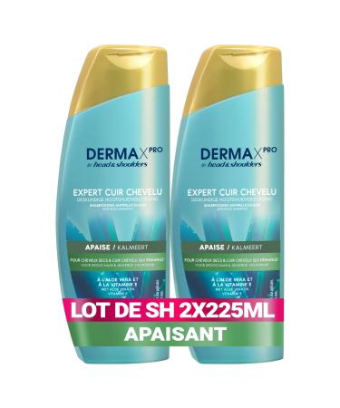 Head & Shoulders DERMAxPRO by Head & Shoulders APAISE, Soothing Anti-Dandruff Shampoo, For Dry Hair and Itchy Scalp, With Aloe Vera and Vitamin E, 2x225 ml